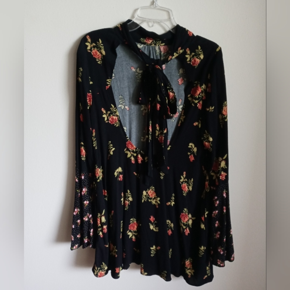 Free People tunic floral tie back Small - Picture 5 of 7